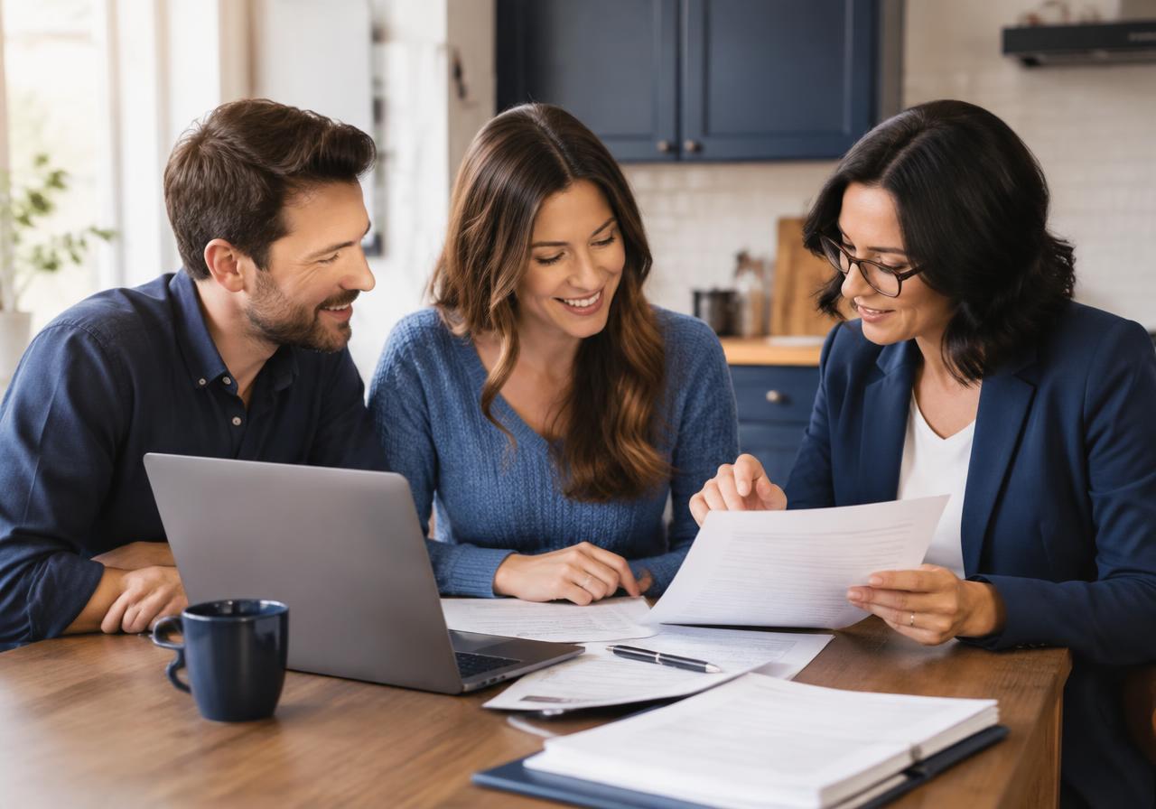 Couple meeting with a tax advisor